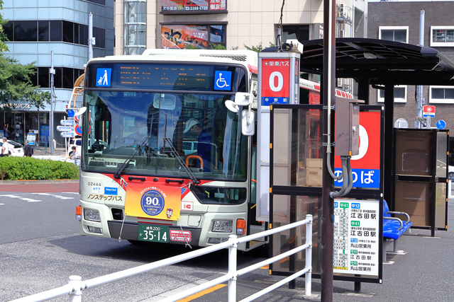 中野駅前の関東バス